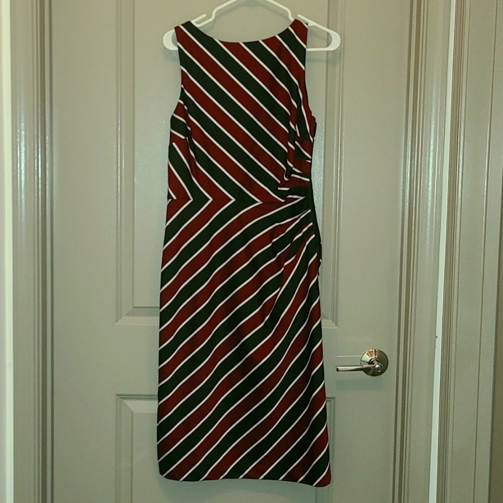 Black and Red Business Professional Dress.